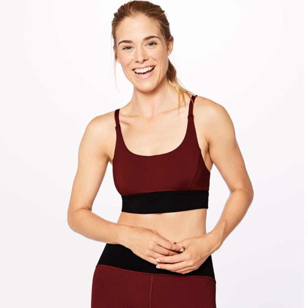 Lululemon Train Times Bra Size 6 Oxidized / Black